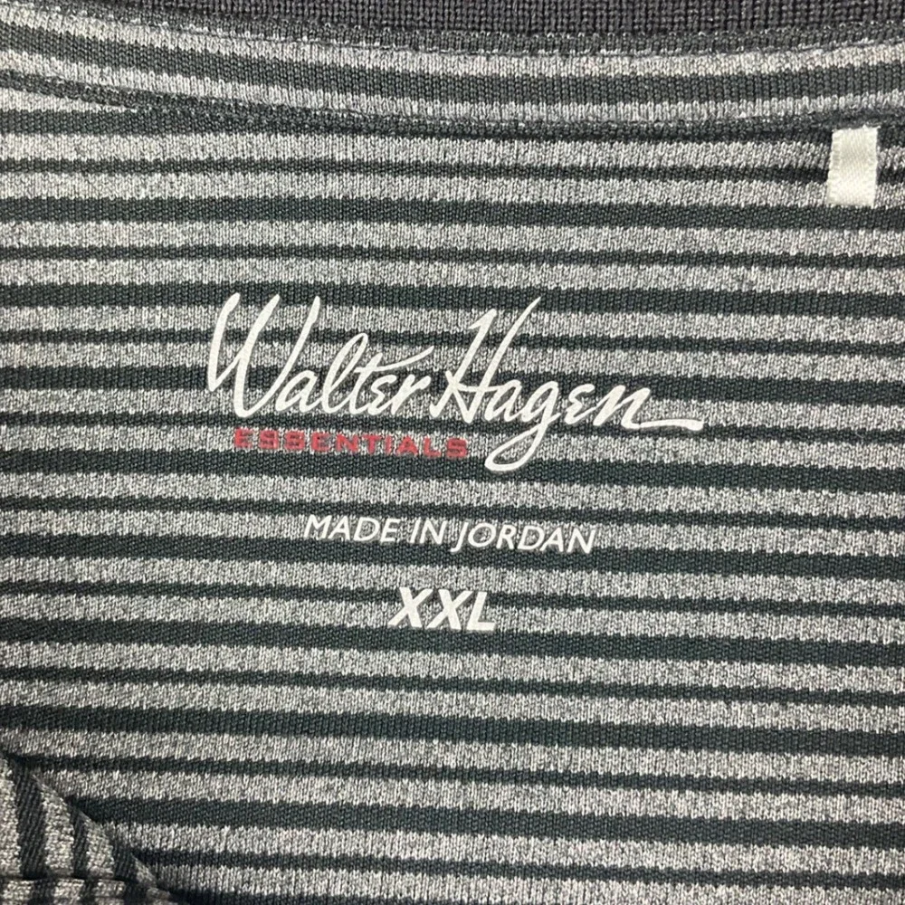 Walter Hagen Mens Polo Shirt Short‎ Sleeve Striped Casual Golf Top XXL